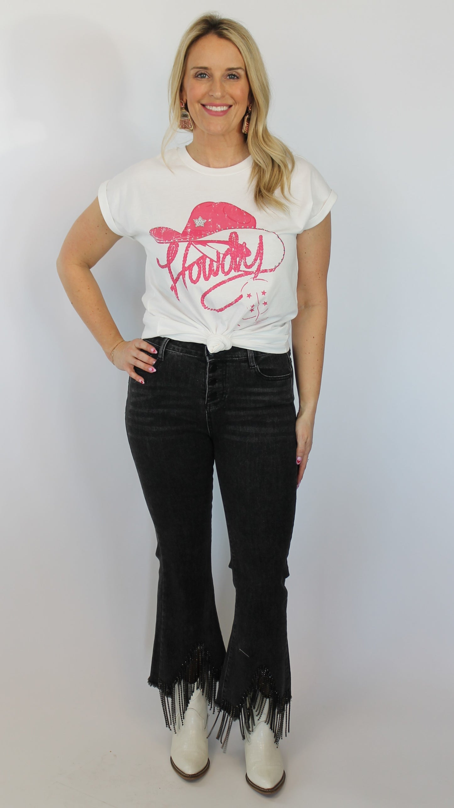 Howdy Gem Studded Top