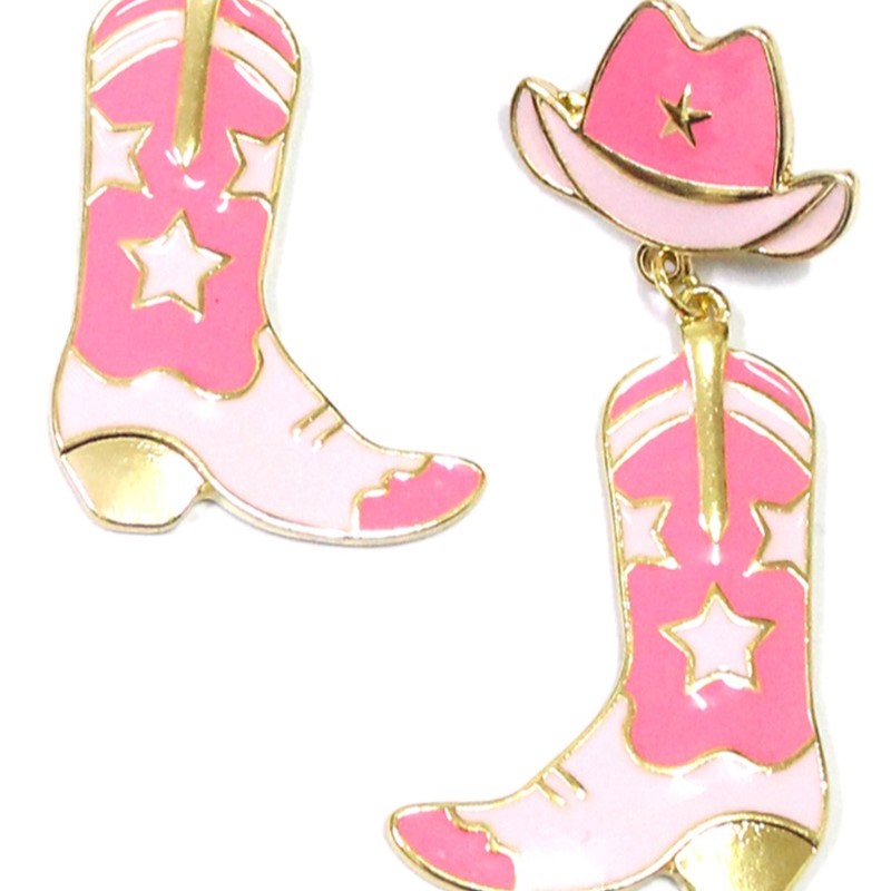 Cowgirl Hat & Boot Earrings