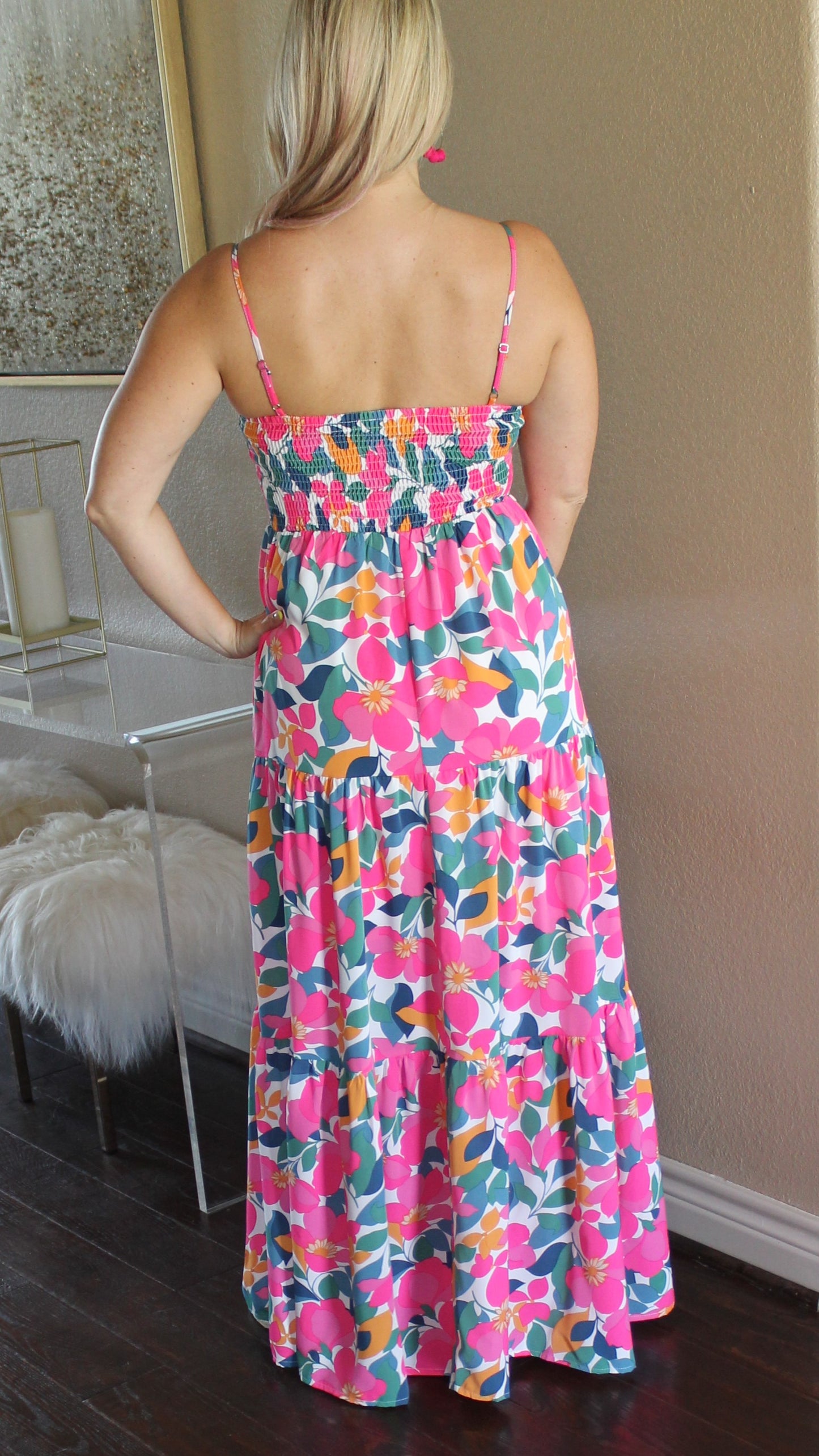 Floral Print Maxi Dress