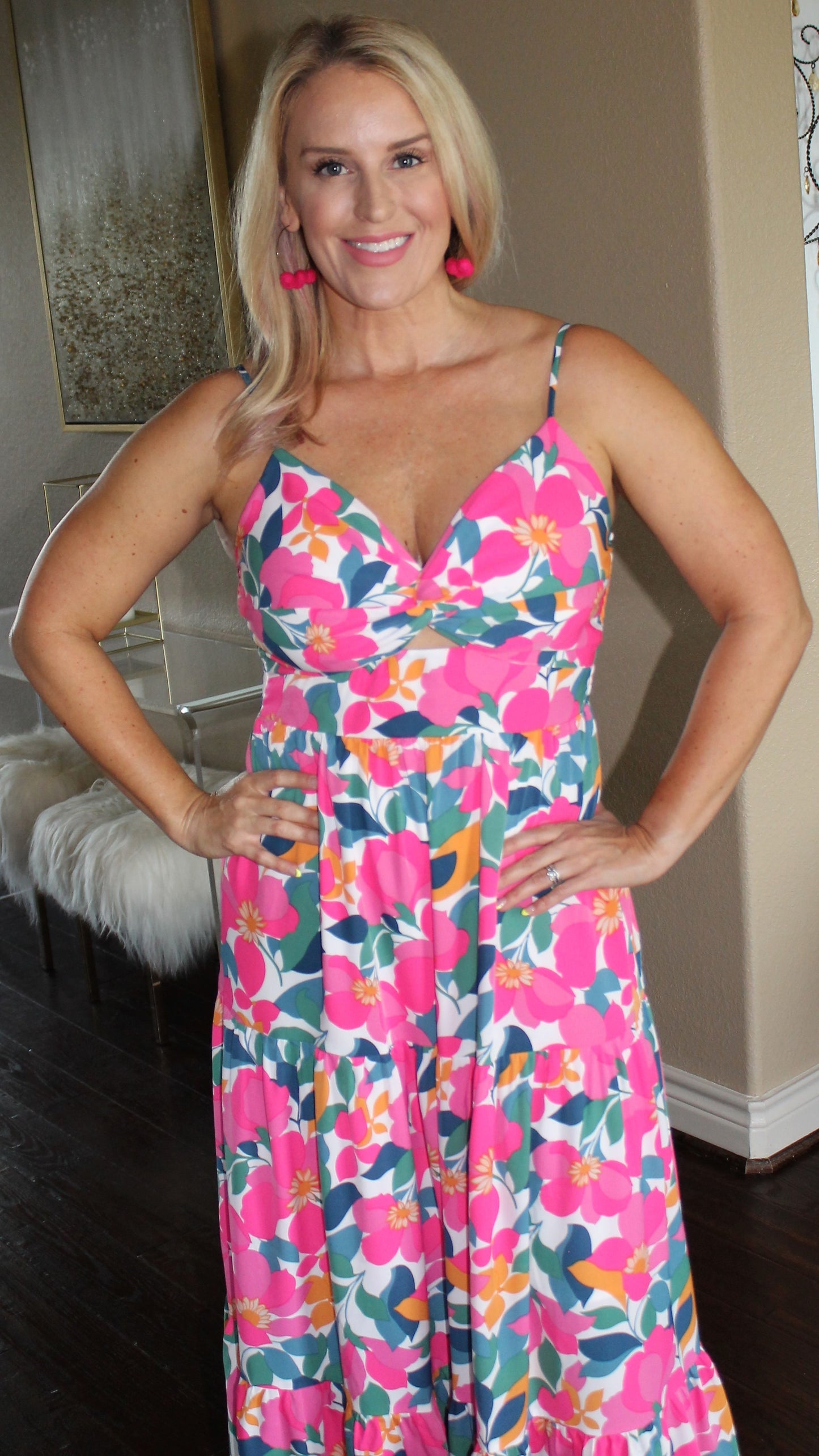 Floral Print Maxi Dress