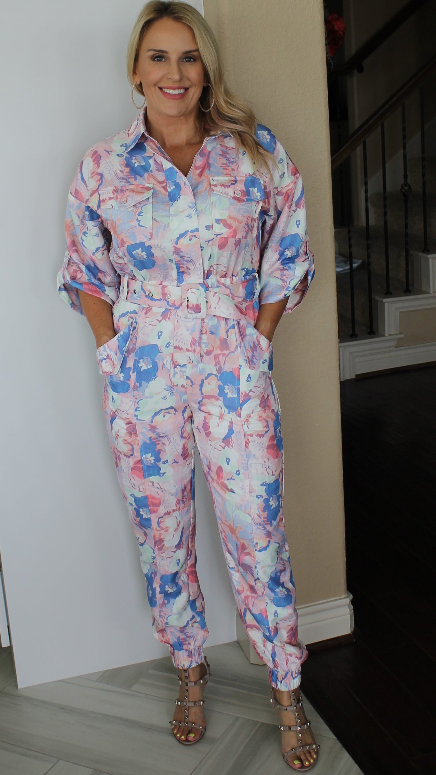 Floral Print Jumpsuit