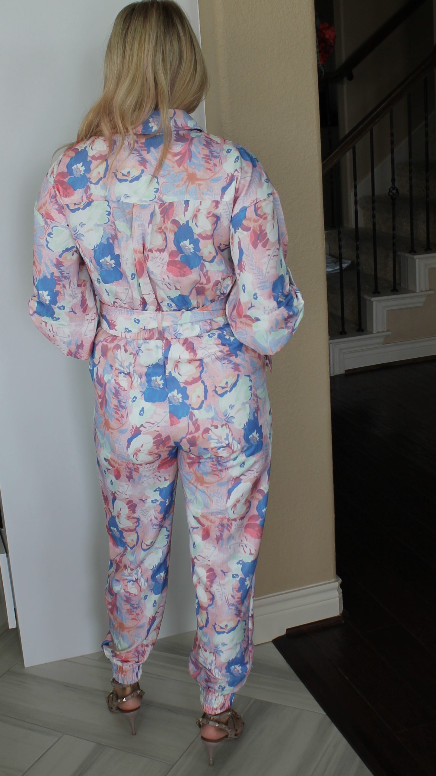 Floral Print Jumpsuit