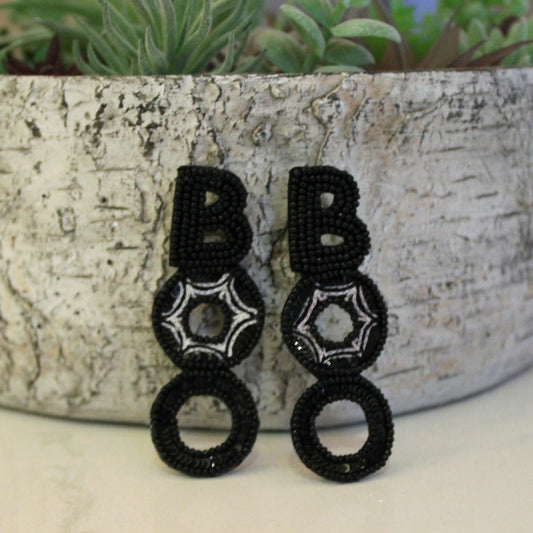 BOO Beaded Earrings