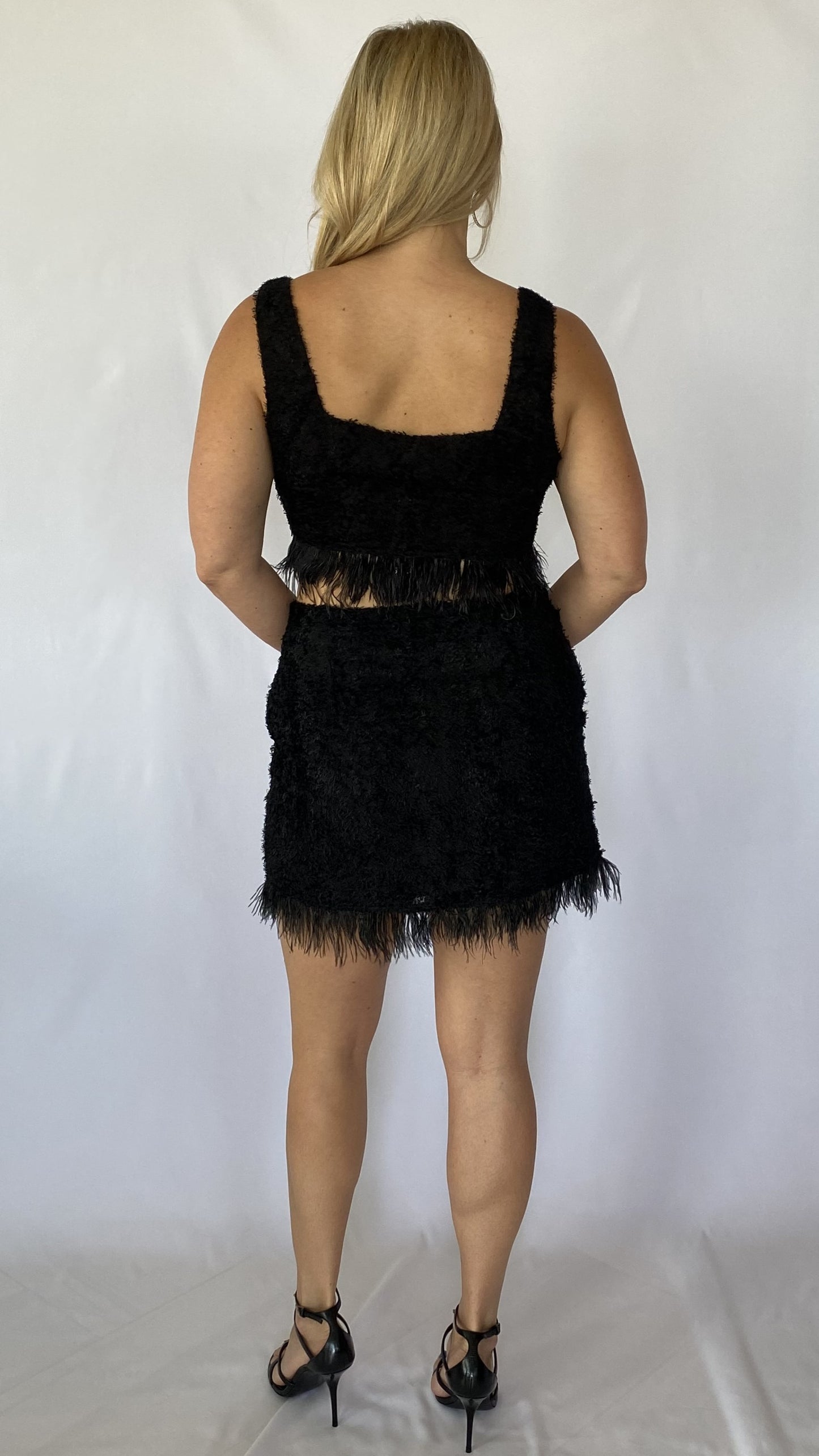 Feathered Two Piece Set