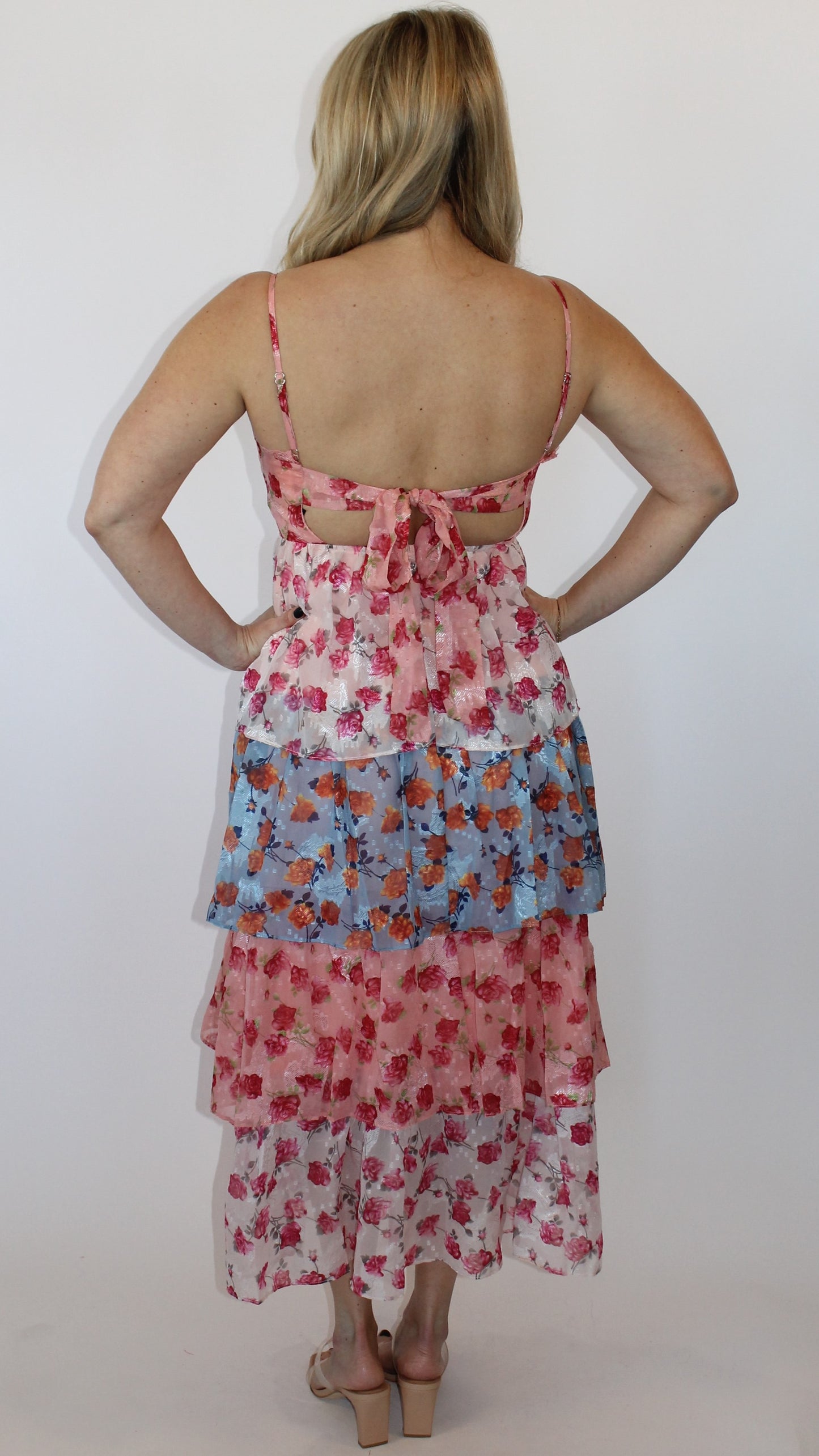 Roses in Bloom Midi Dress
