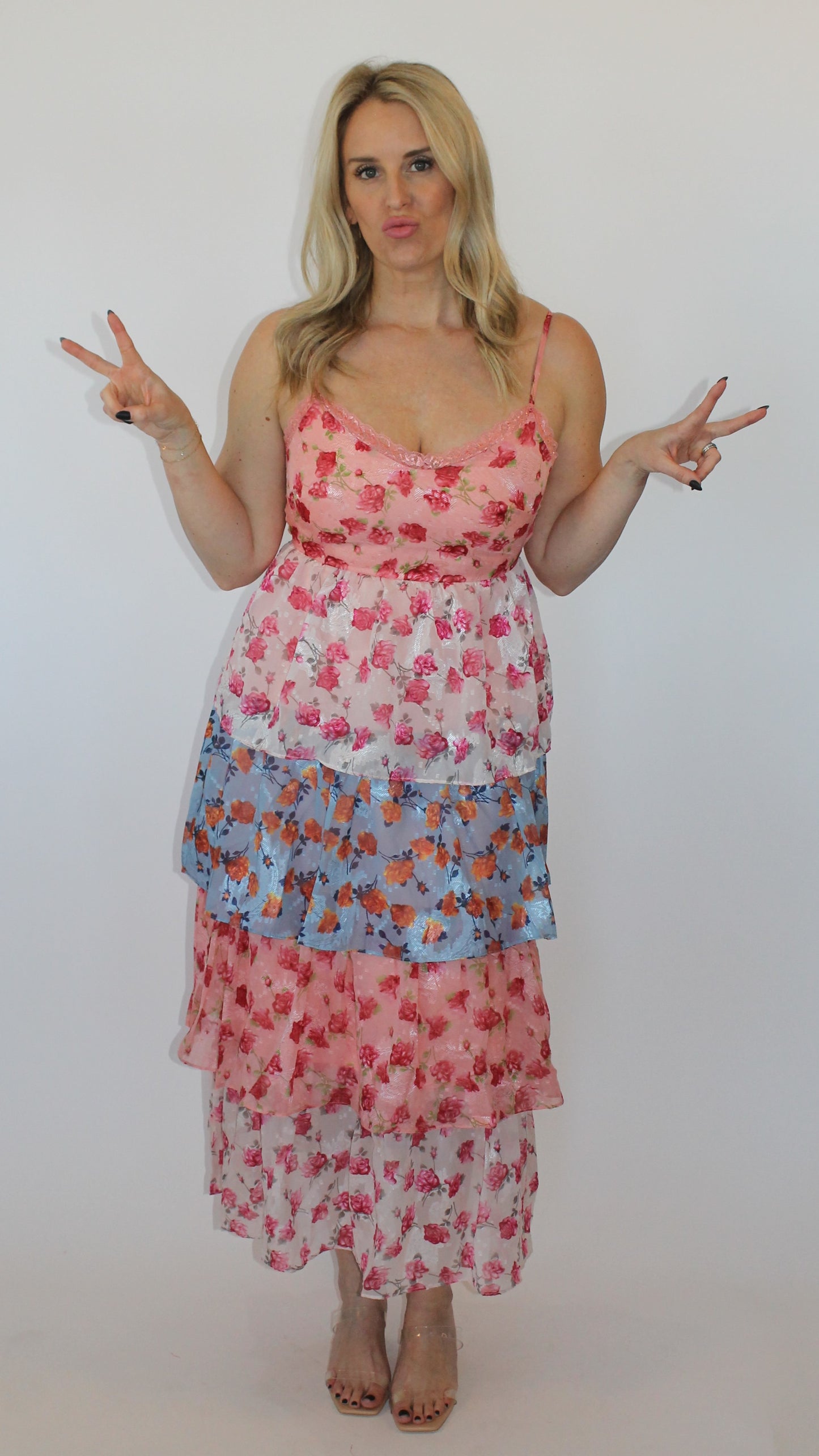 Roses in Bloom Midi Dress