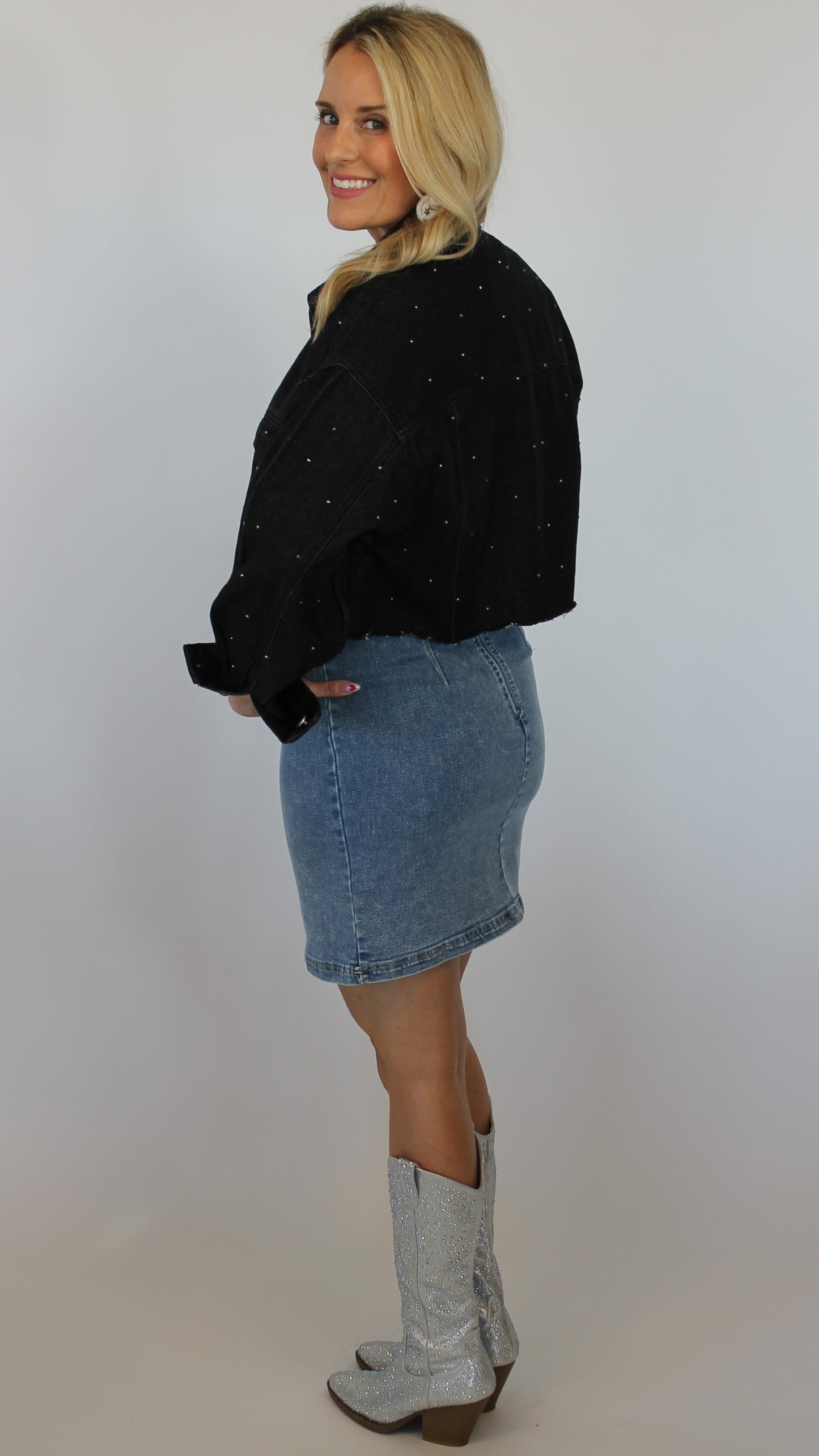 Denim Puff Sleeve Dress