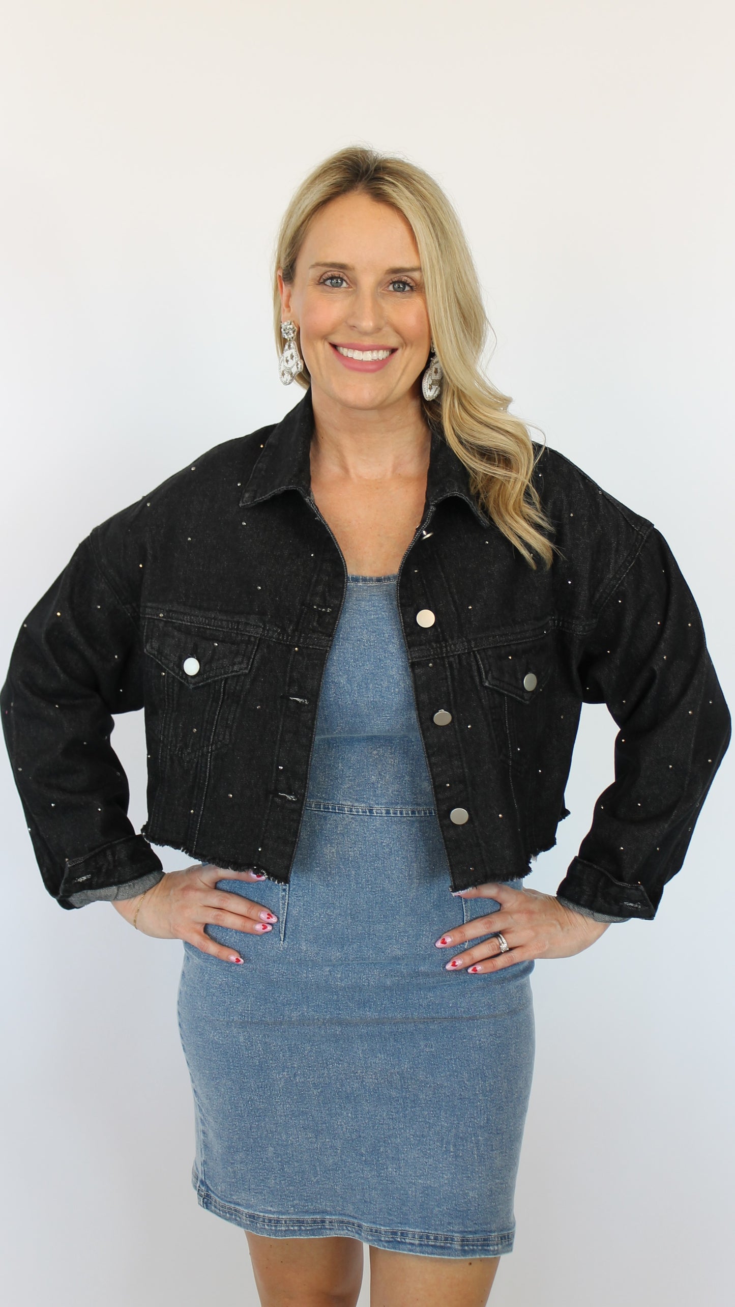 Denim Puff Sleeve Dress