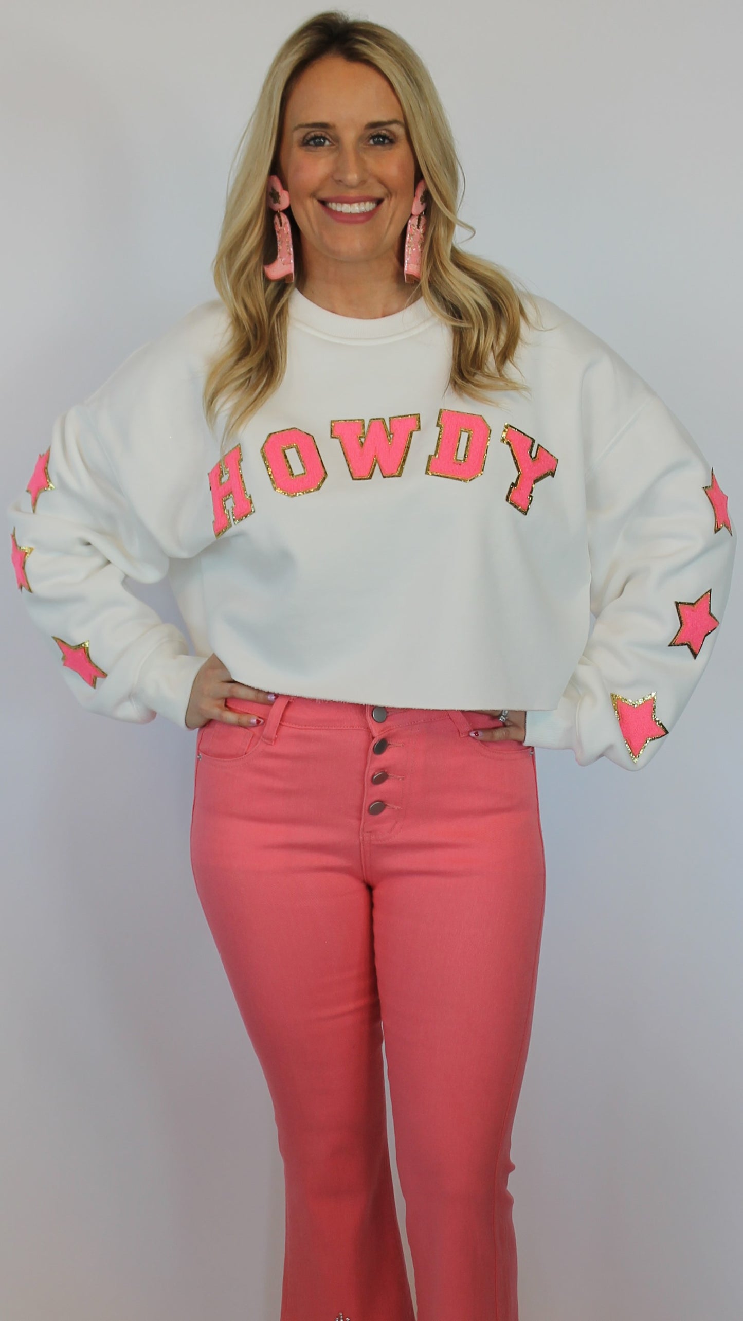 HOWDY Cropped Sweatshirt