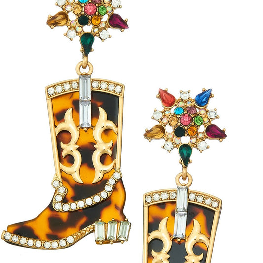 Hollywood Boot Earrings